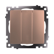 Выключатель трехклавишный Stekker GLS10-7108-02 Катрин 49174 Выключатель трехклавишный Stekker GLS10-7108-02 Катрин 49174