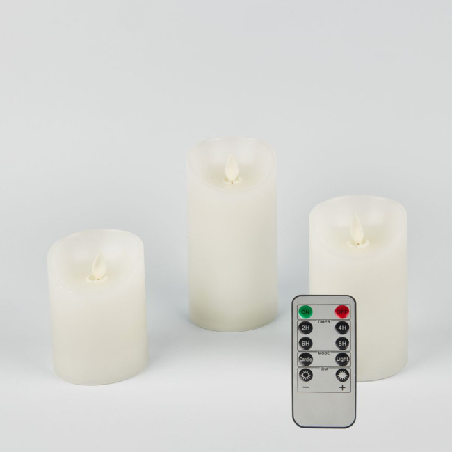 Набор свечей светодиодных Uniel ULD-F055 WARM WHITE RC CANDLE SET3 UL-00008623 Набор свечей светодиодных Uniel ULD-F055 WARM WHITE RC CANDLE SET3 UL-00008623