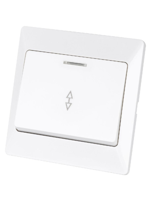 Выключатель одноклавишный с подсветкой на 2 направления Ильмень TDM Electric SQ1823-0006