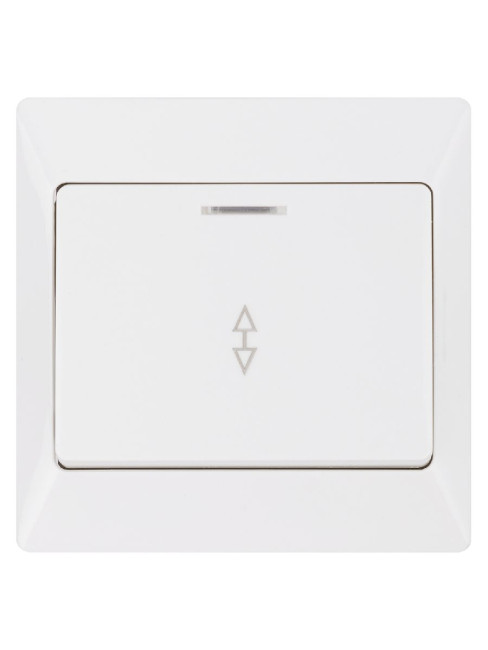 Выключатель одноклавишный с подсветкой на 2 направления Ильмень TDM Electric SQ1823-0006