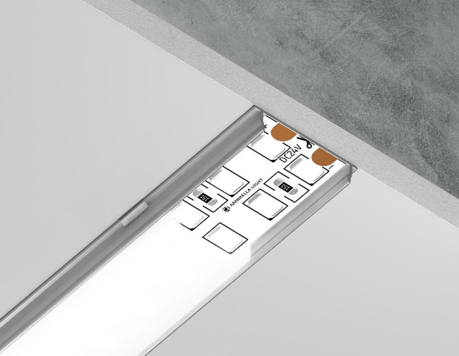 Алюминиевый накладной профиль Ambrella Light Alum Profile GP1500AL Алюминиевый накладной профиль Ambrella Light Alum Profile GP1500AL