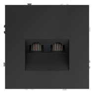 Розетка компьютерная двойная Voltum S70 VLS060207 (графит)