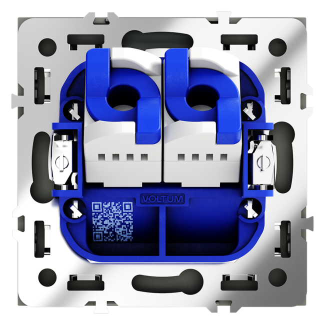 Розетка компьютерная двойная Voltum S70 VLS060207 (графит)