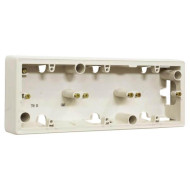 Коробка накладного монтажа 3-постовая Legrand Galea Valena слоновая кость 776133