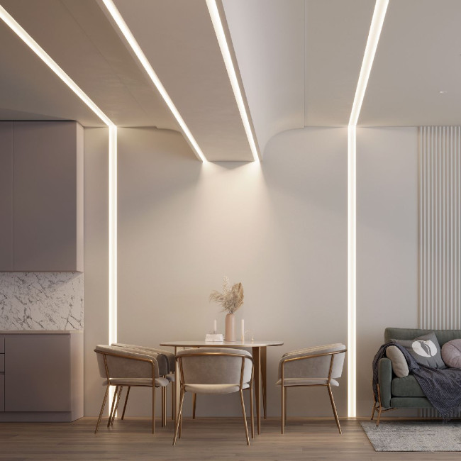 Профиль Arlight FANTOM-W45-BEVEL-2000 WHITE 039949