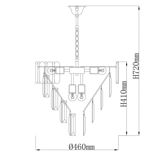 Подвесная люстра De Markt Бриз 111014308