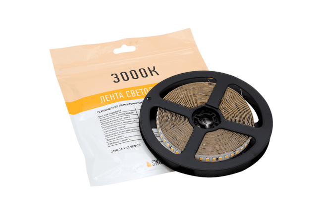 Светодиодная лента SWG SWG2P168-24-17.3-WW-20 003490 Светодиодная лента SWG SWG2P168-24-17.3-WW-20 003490