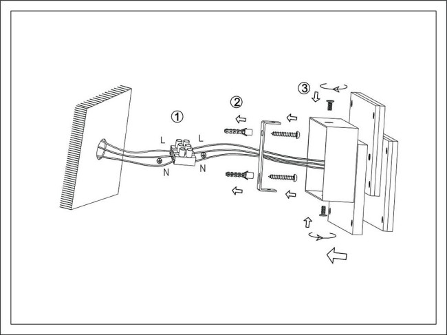 Настенный светильник DesignLed GW-6809-12-BL-WW 003016 Настенный светильник DesignLed GW-6809-12-BL-WW 003016