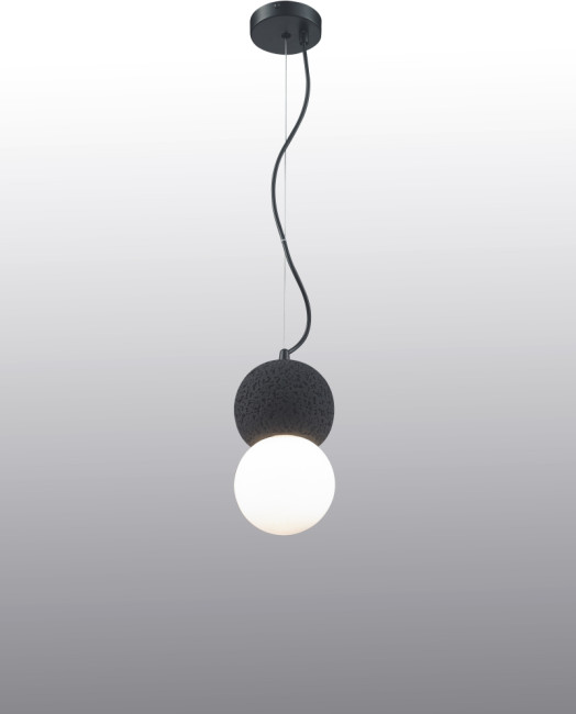 Подвесной светильник iLamp Foxtrot 10694P/1-D100 BK-WH Подвесной светильник iLamp Foxtrot 10694P/1-D100 BK-WH