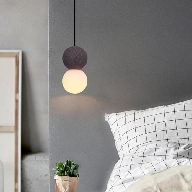 Подвесной светильник iLamp Foxtrot 10694P/1-D100 BK-WH Подвесной светильник iLamp Foxtrot 10694P/1-D100 BK-WH