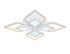 Потолочный светодиодный светильник Ambrella Light Acrylica FA4285