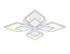 Потолочный светодиодный светильник Ambrella Light Acrylica FA4285