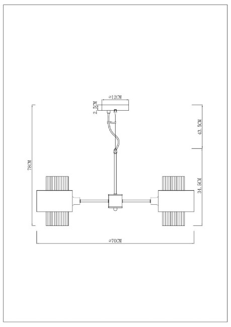 Подвесная люстра Arte Lamp Fantasia A4076LM-5CC Подвесная люстра Arte Lamp Fantasia A4076LM-5CC