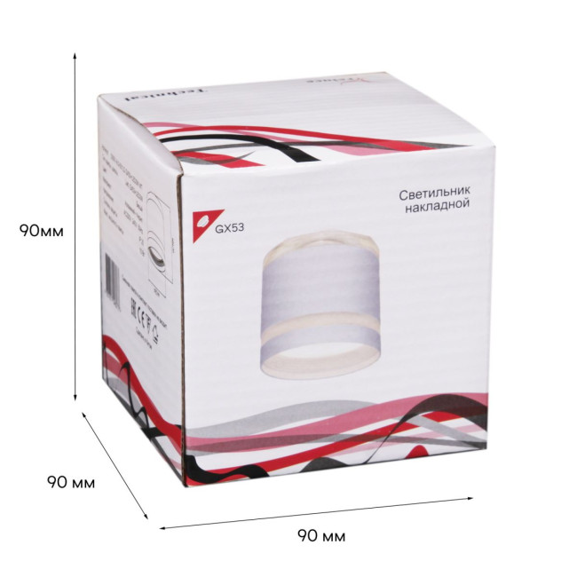 Накладной светильник Reluce 53001-9.5-001LD GX53+LED3W WT Накладной светильник Reluce 53001-9.5-001LD GX53+LED3W WT