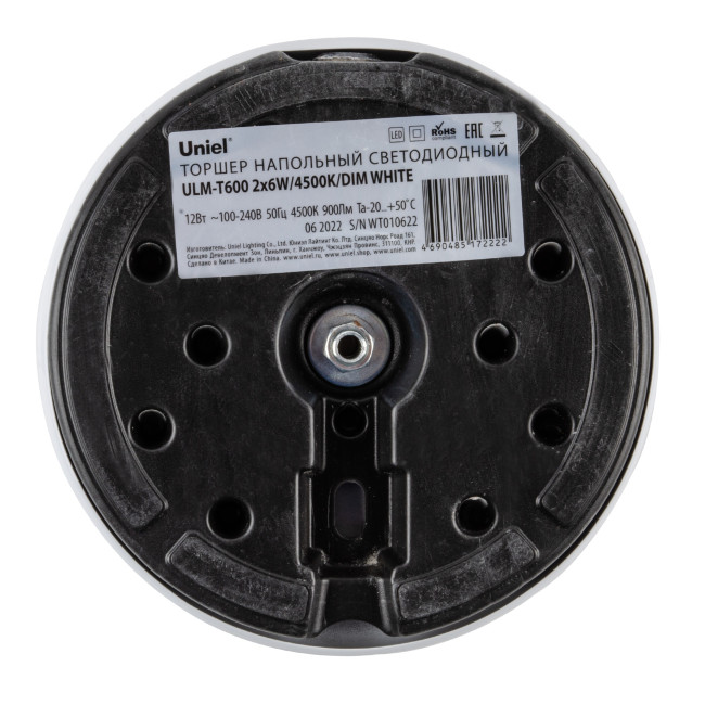 Торшер Uniel ULM-T600 2х6W/4500K/DIM WHITE UL-00010175 Торшер Uniel ULM-T600 2х6W/4500K/DIM WHITE UL-00010175