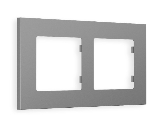 Рамка двухместная Ambrella Volt Qubi AF250502 Рамка двухместная Ambrella Volt Qubi AF250502