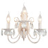 Бра Eurosvet 3305/3 белый с золотом/прозрачный хрусталь Strotskis Бра Eurosvet 3305/3 белый с золотом/прозрачный хрусталь Strotskis