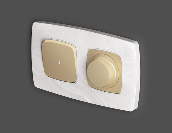 Лицевая панель для светорегулятора универсального Ambrella Volt Omega OP6055 Лицевая панель для светорегулятора универсального Ambrella Volt Omega OP6055