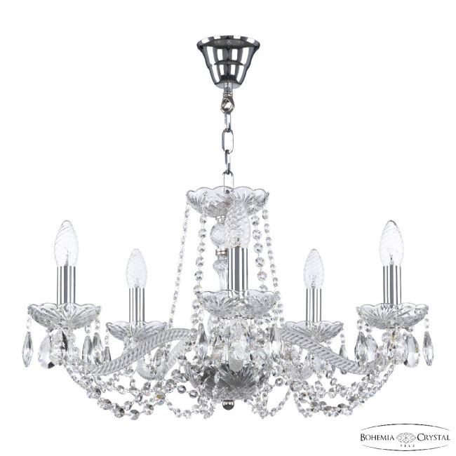 Подвесная люстра Bohemia Ivele Crystal 119/5/200 Ni Подвесная люстра Bohemia Ivele Crystal 119/5/200 Ni