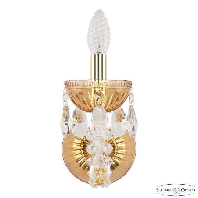 Бра Bohemia Ivele Crystal 5402B/1/141 G Amber/M-1G Бра Bohemia Ivele Crystal 5402B/1/141 G Amber/M-1G