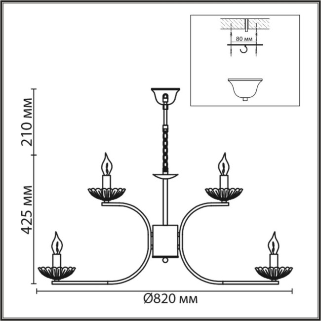 Подвесная люстра Lumion Classi Lolina 8155/9 Подвесная люстра Lumion Classi Lolina 8155/9