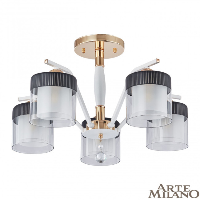 Люстра на штанге Arte Milano Napoli 332646/5 FGD+WT Люстра на штанге Arte Milano Napoli 332646/5 FGD+WT