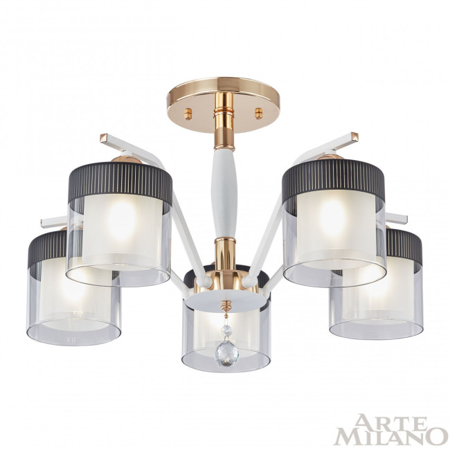 Люстра на штанге Arte Milano Napoli 332646/5 FGD+WT Люстра на штанге Arte Milano Napoli 332646/5 FGD+WT