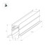 Шинопровод встраиваемый Arlight Mag-Track-4560-FDW-2000 034679 Шинопровод встраиваемый Arlight Mag-Track-4560-FDW-2000 034679