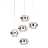 Подвесной светильник Delight Collection MD22030002 MD22030002-5A chrome/clear Подвесной светильник Delight Collection MD22030002 MD22030002-5A chrome/clear