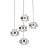 Подвесной светильник Delight Collection MD22030002 MD22030002-5A chrome/clear Подвесной светильник Delight Collection MD22030002 MD22030002-5A chrome/clear