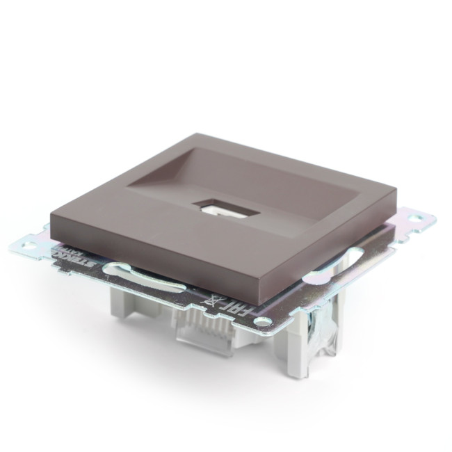 Розетка компьютерная 1-местная RJ-45 Stekker Катрин GLS00-7107-04 49023