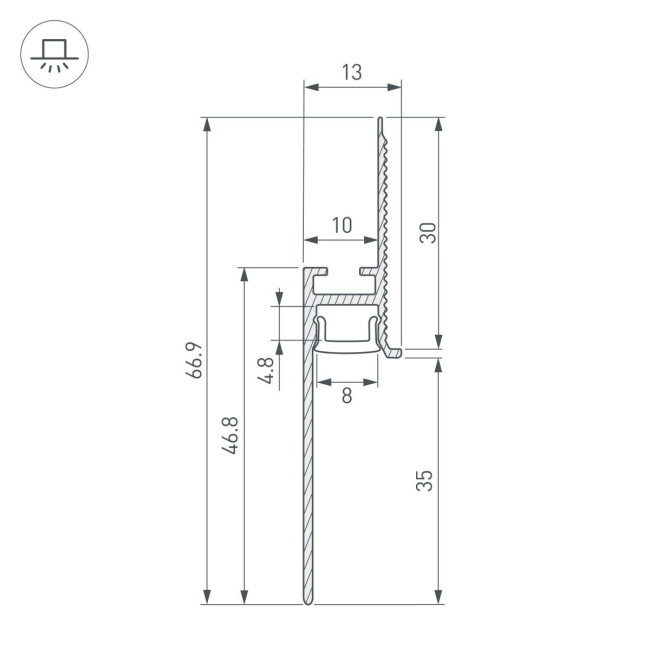 Профиль Arlight PLINTUS-FANTOM-BENT-H35-SIDE-2000 BLACK 043676(1) Профиль Arlight PLINTUS-FANTOM-BENT-H35-SIDE-2000 BLACK 043676(1)