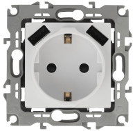 Розетка 2P+E со шторками и 2xUSB Эра 12-4109-01 Б0047840