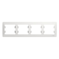 Рамка 4-ая Systeme Electric Glossa Белый GSL000104