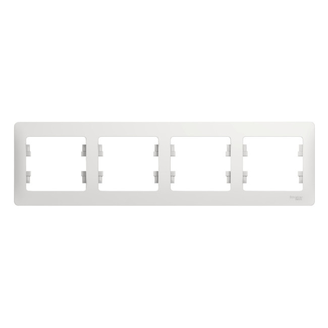 Рамка 4-ая Systeme Electric Glossa Белый GSL000104 Рамка 4-ая Systeme Electric Glossa Белый GSL000104