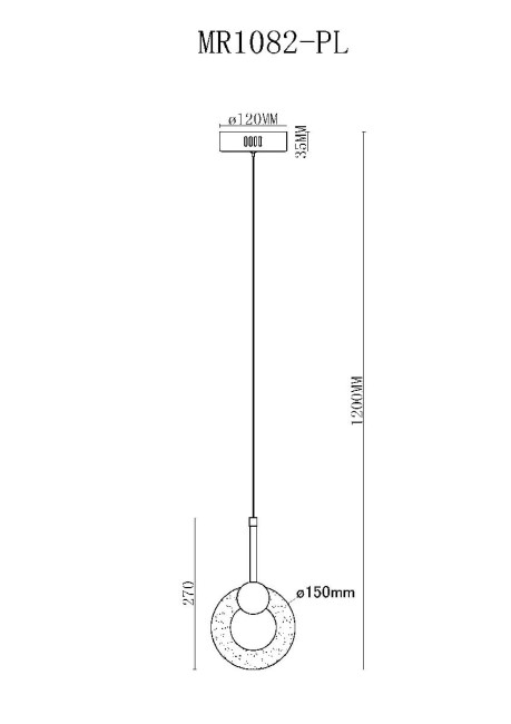 Подвесной светильник MyFar Lora MR1082-PL