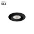 Встраиваемый светильник Arte Lamp Mira Mini A2761PL-1BK Встраиваемый светильник Arte Lamp Mira Mini A2761PL-1BK