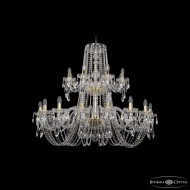 Подвесная люстра Bohemia Ivele Crystal 1402/16+8/400/2d G Подвесная люстра Bohemia Ivele Crystal 1402/16+8/400/2d G