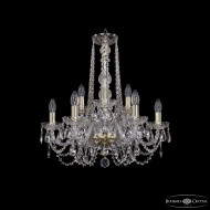 Подвесная люстра Bohemia Ivele Crystal 1402/6+3/195/h-58 G