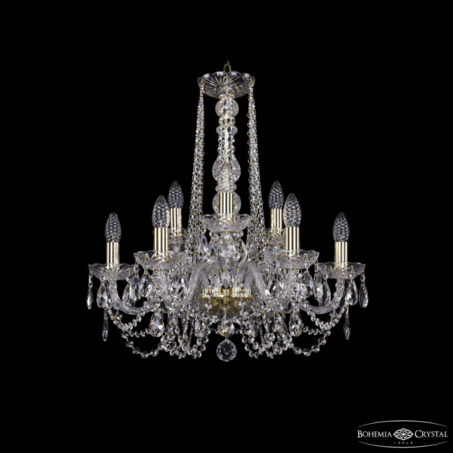 Подвесная люстра Bohemia Ivele Crystal 1402/6+3/195/h-58 G