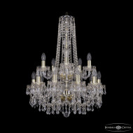 Подвесная люстра Bohemia Ivele Crystal 1403/10+5/195/h-77/2d G