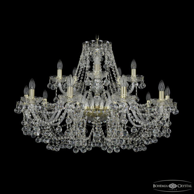 Подвесная люстра Bohemia Ivele Crystal 1409/10+5/360 G