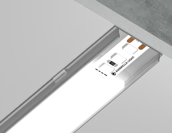 Алюминиевый накладной профиль Ambrella Light Alum Profile GP1600AL