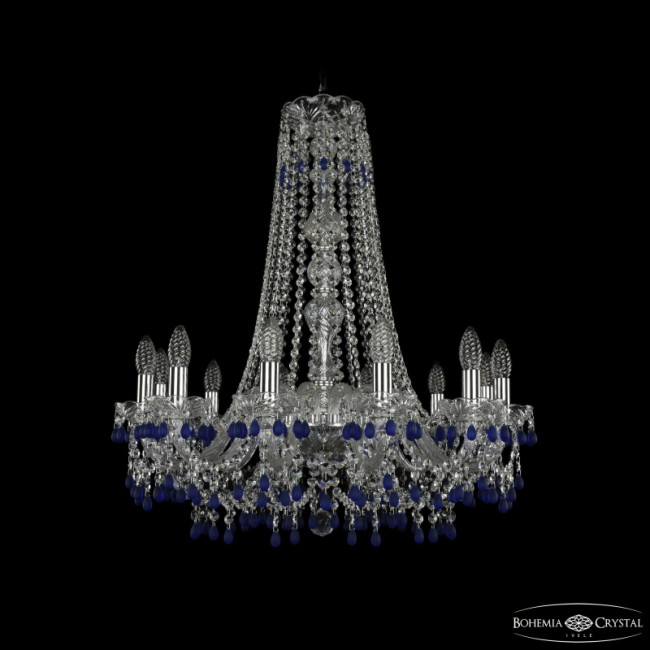 Подвесная люстра Bohemia Ivele Crystal 1410/12/240/h-74 Ni V3001