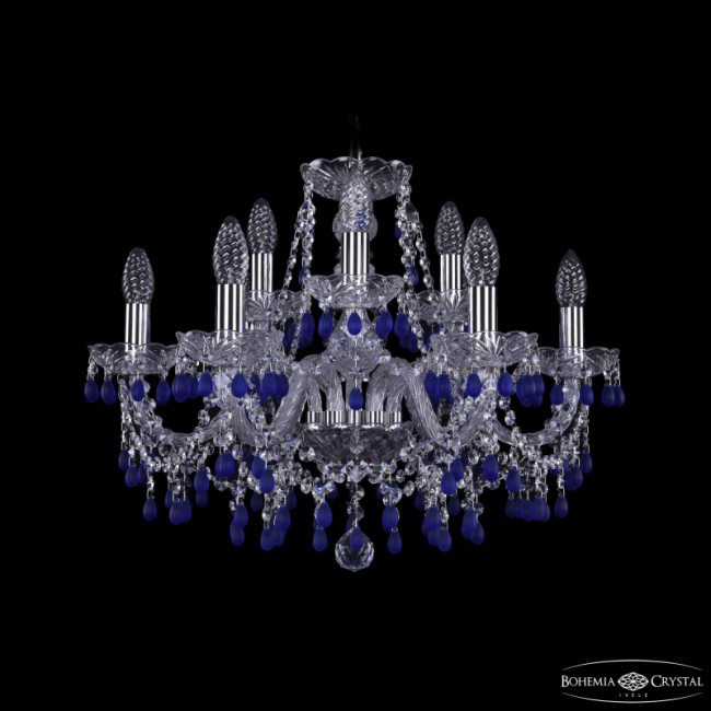 Подвесная люстра Bohemia Ivele Crystal 1410/6+3/195 Ni V3001