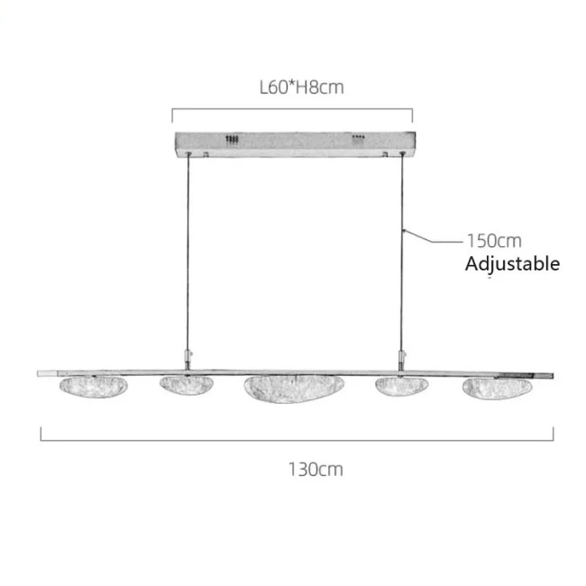 Подвесная люстра Delight Collection MT9125-5HL pearl black Подвесная люстра Delight Collection MT9125-5HL pearl black
