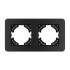 Рамка на 2 поста алюминиевая Arlight FRM-AKIRY-SFAL-2-BK 049738 Рамка на 2 поста алюминиевая Arlight FRM-AKIRY-SFAL-2-BK 049738