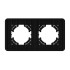 Рамка на 2 поста алюминиевая Arlight FRM-AKIRY-SFAL-2-BK 049738 Рамка на 2 поста алюминиевая Arlight FRM-AKIRY-SFAL-2-BK 049738