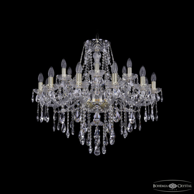 Подвесная люстра Bohemia Ivele Crystal 1415/12+6/300 G