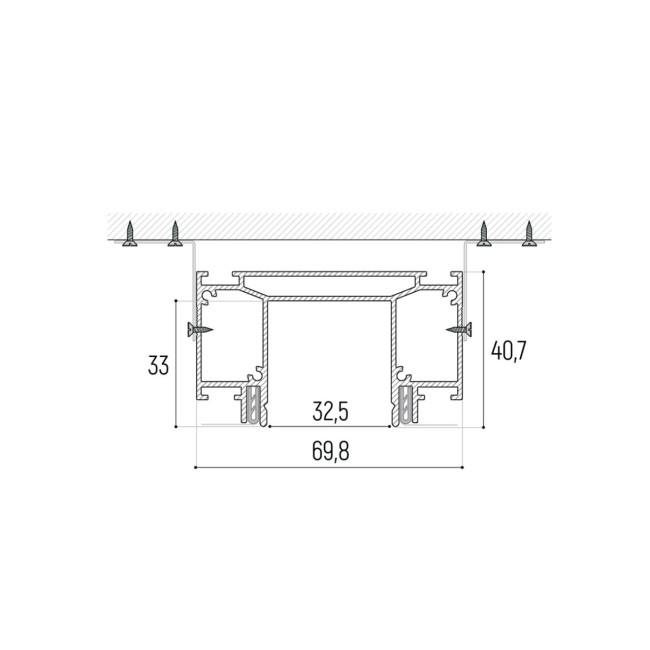 Интрудер для встраивания трехфазного трека Novotech 135190 Интрудер для встраивания трехфазного трека Novotech 135190